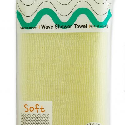 SB CLEAN&BEAUTY Мочалка для душа (28х95) Wave Shower Towel 1шт
