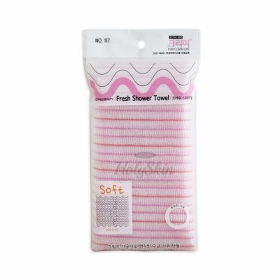 SB CLEAN&BEAUTY Мочалка для душа (28х100) Fresh Shower Towel 1шт