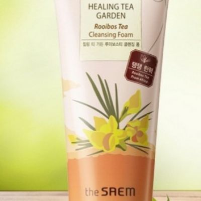 Saem Пенка для умывания с экстрактом чая ройбуш Healing Tea Garden Rooibos Tea Cleansing Foam