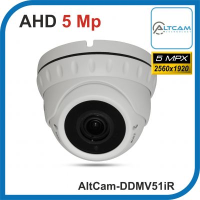 AltCam DDMV51IR.(Металл/Белая). 2.8 - 12 мм. 1920P. 5Mpx. Камера видеонаблюдения.