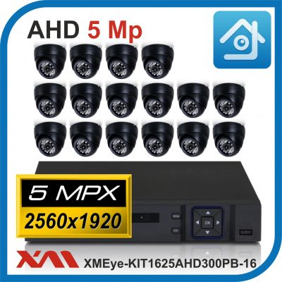 Комплект видеонаблюдения на 16 камер XMEye-KIT1625AHD300PB-16.