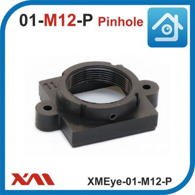 XMEye-01-М12-P. Holder Pinhole/Пластик. Держатель объектива М12 для камер видеонаблюдения. (17 х 17 х 7)мм.