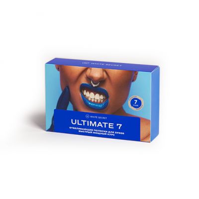 White Secret ULTIMATE 7 (отбеливающие полоски для зубов, быстрый мощный курс)