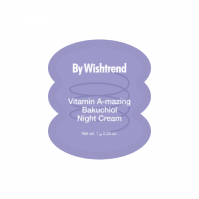 By Wishtrend Крем для лица ночной ретинол и бакучиол - Vitamin A-mazing bakuchiol night cream, 1г