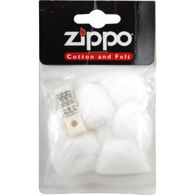Сменная вата для зажигалок Zippo в комплекте вата и фетровая подкладка в пакете с подвесом