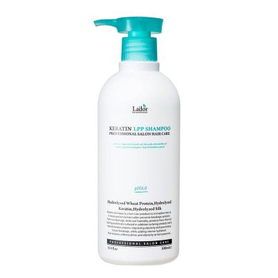 Lador Keratin LPP shampoo 530ml Профессиональный шампунь для ухода за волосами до и после завивки или окрашивания 530мл