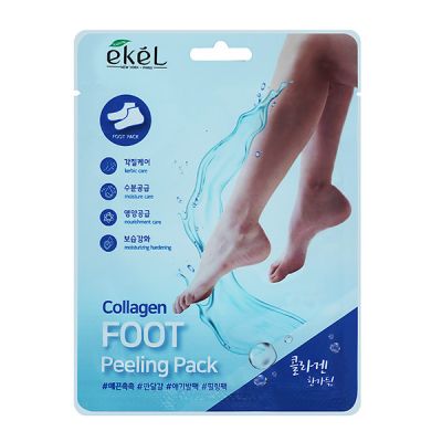 EKEL Collagen FOOT Peeling Pack Пилинг-носочки с коллагеном