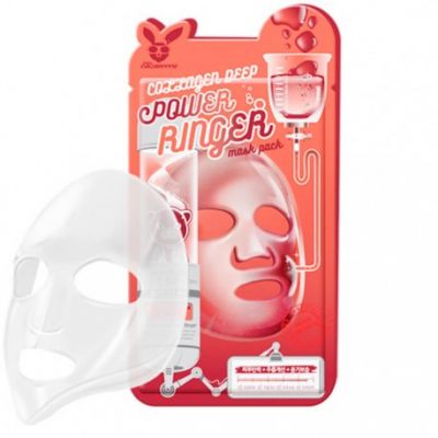 Тканевая маска для лица омоложивающая Elizavecca Collagen Deep Power Ringer Mask