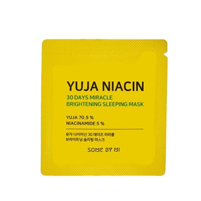 SOME BY MI YUJA NIACIN 30 DAYS MIRACLE BRIGHTENING SLEEPING MASK [POUCH] Sachet Ночная маска для лица с экстрактом юдзу 1,5г