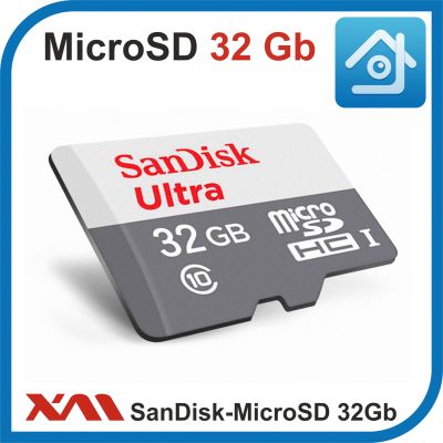 SanDisk MicroSDHC 32Gb. Class 10. Скорость 100 Мбайт/сек. Карта памяти.