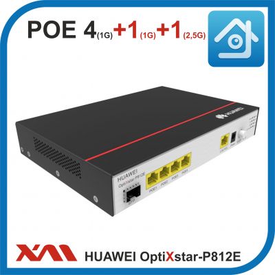 Huawei OptiXstar P812E. оптическое абонентское устройство POE на 4 порта + 1 SFP.