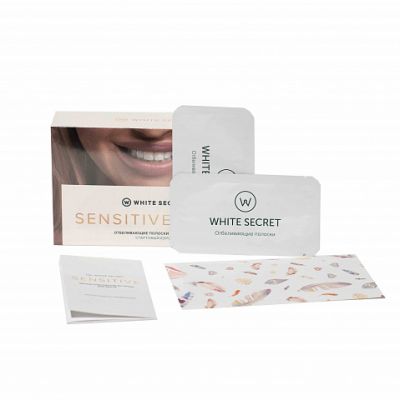 WhiteSecret SENSITIVE START отбеливающие полоски для зубов (стартовый курс)
