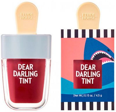 Etude House Dear Darling Water Gel Tint Shark Red Увлажняющий гелевый тинт для губ 4,5г