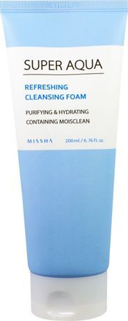 Missha Super Aqua Refreshing Cleansing Foam Пенка для умывания в виде крема