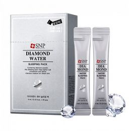 SNP Diamond Water Sleeping Pack Ночная маска с алмазной пудрой и гиалуроновой кислотой, 4мл