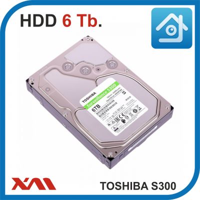 HDD 6 Tb. TOSHIBA Surveillance S300 HDWT860UZSVA. Жесткий диск 3.5.