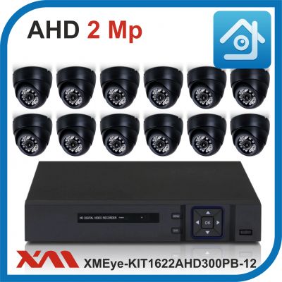 Комплект видеонаблюдения на 12 камер XMEye-KIT1622AHD300PB-12.