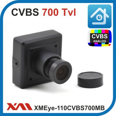 XMEye-110CVBS700MB-2,8.(Металл/Черная). 700 ТВл. Камера видеонаблюдения.