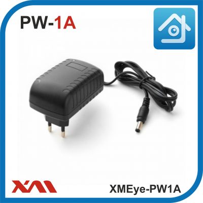 XMEye-PW1A(Корпус/Вилка). 12 Вольт. 1 Ампер. Импульсный блок питания для камер видеонаблюдения.
