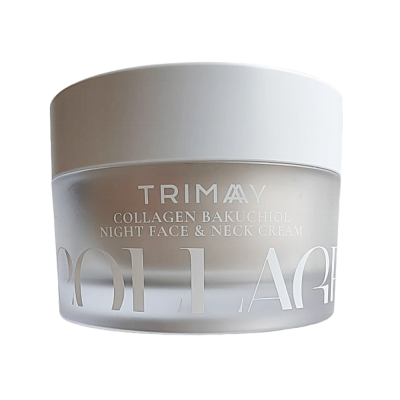 Trimay Collagen Bakuchiol Night Face & Neck Cream 50ml /Ночной крем для кожи лица и шеи с коллагеном