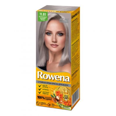 Стойкая крем-краска для волос &quot;ROWENA&quot;,Тон №11.81 Платиновый премиум блонд