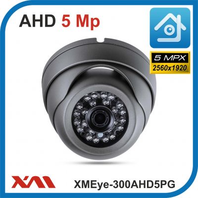 XMEye-300AHD5PG-2,8.(Пластик/Серая). 1920P. 5Mpx. Камера видеонаблюдения.