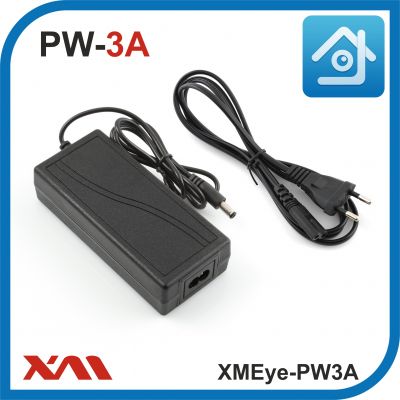 XMEye-PW3A. 12 Вольт. 3 Ампера. Импульсный блок питания для камер видеонаблюдения.