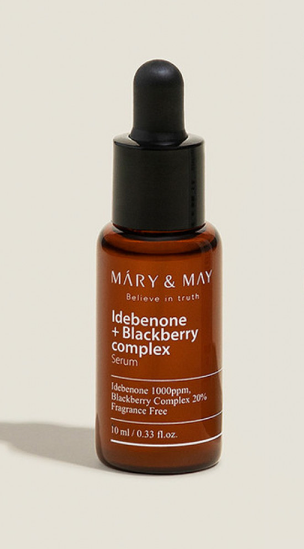 Сыворотка антиоксидантная с идебеноном и ежевичным комплексом 10мл | Mary&May Idebenone + Blackberry Complex Serum 10ml