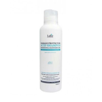 Lador Damaged protector acid shampoo 150ml Профессиональный бесщелочной шампунь с коллагеном и аргановым маслом 150мл