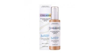 ENOUGH №W13 Collagen Whitening Foundaion Тональная основа с отбеливающим эффектом с коллагеном