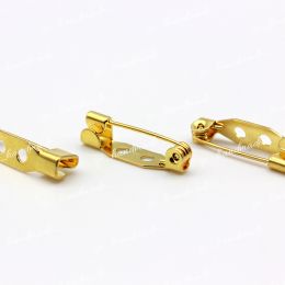 Основы для брошей стандартный замок золото 20 мм 1 шт (Япония)