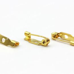 Основы для брошей стандартный замок золото 15 мм 1 шт (Япония)