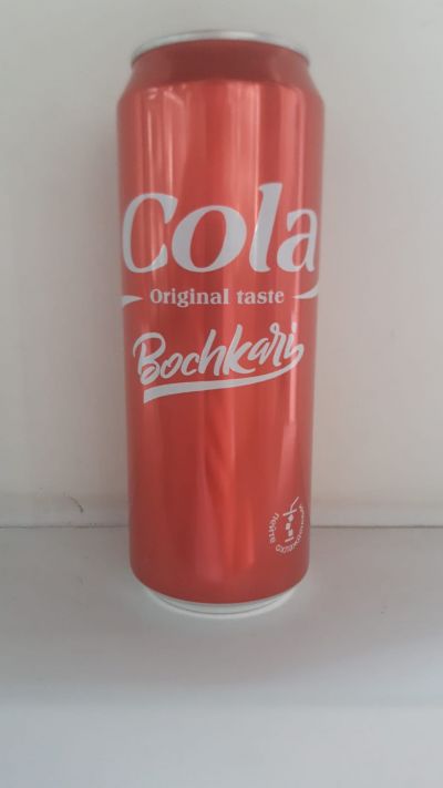 Напиток безалкогольный сильногазированный &quot;Кола&quot; Бочкари (&quot;Cola&quot; Bochkari), Алюминиевая банка 0,45 л