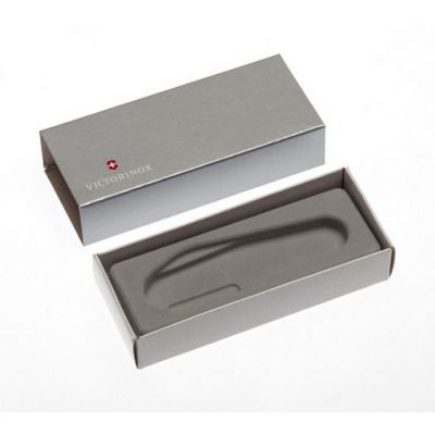Коробка для ножей VICTORINOX 91 мм толщиной 4-5 уровней, картонная, серебристая