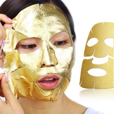 KOCOSTAR PREMIUM GOLD FOIL TRIPLE LAYER MASK Увлажняющая маска для лица на основе золотой фольги