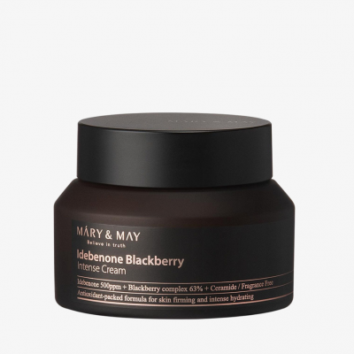 Крем для лица с идебеноном и ежевичным комплексом | Mary&May Idebenone Blackberry Intense Cream 70g