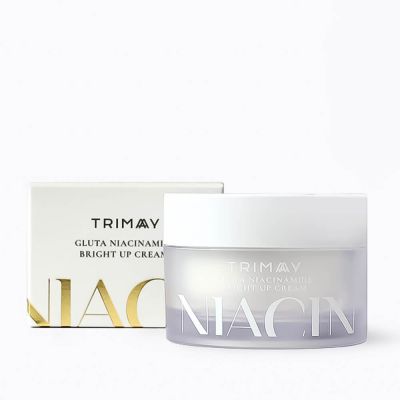 Trimay Gluta Niacinamide Bright Up Cream 50ml/Осветляющий крем с экстрактом рисовых отрубей глутатионом и ниацин