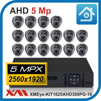 Комплект видеонаблюдения на 16 камер XMEye-KIT1625AHD300PG-16.
