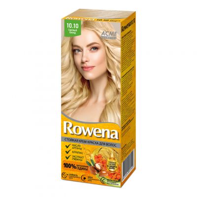 Стойкая крем-краска для волос &quot;ROWENA&quot;, Тон №10.10 Светлый блонд