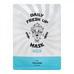 VILLAGE 11 FACTORY Успокаивающая тканевая маска с экстрактом чайного дерева Daily Fresh up Mask Tea Tree