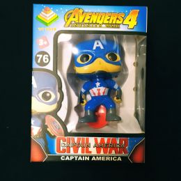 POP фигурка Капитан Америка (Captain Amerika), 10 см. звук/свет