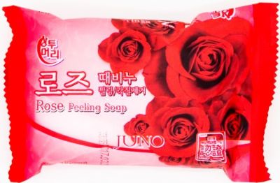JUNO PEELING SOAP Rose Косметическое мыло - пилинг с розой