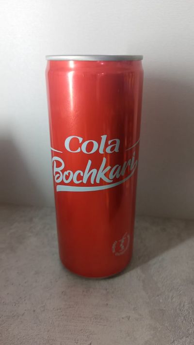 Напиток безалкогольный сильногазированный &quot;Кола&quot; Бочкари (&quot;Cola&quot; Bochkari), Алюминиевая банка 0,25 л