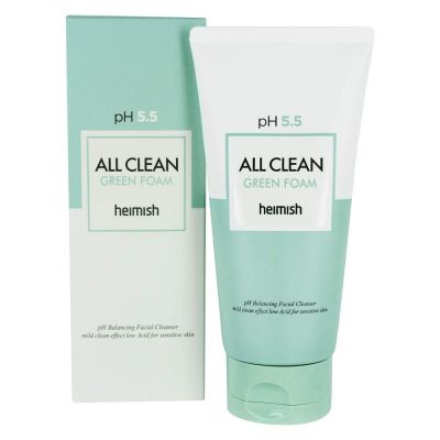 Гель для умывания слабокислотный для чувствительной кожи | Heimish pH 5.5 All Clean Green Foam 150g