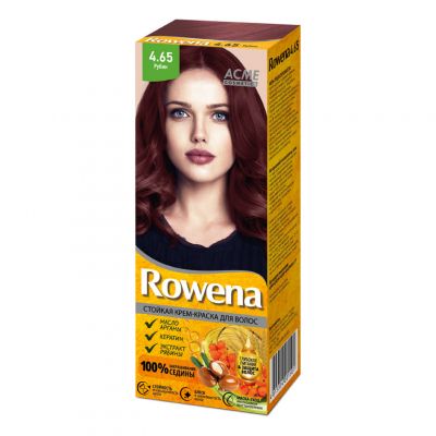 Стойкая крем-краска для волос &quot;ROWENA&quot;, Тон №4.65 Рубин