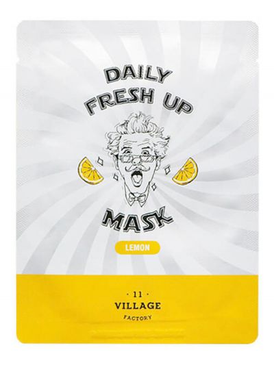 VILLAGE 11 FACTORY Тканевая маска для лица с экстрактом лимона Daily Fresh up Mask Lemon