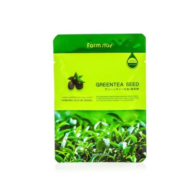 Farmstay тканевая маска с семенами зеленого чая