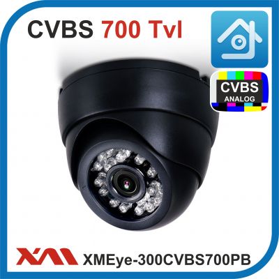 XMEye-300CVBS700PB-2,8.(Пластик/Черная). 700 ТВл. Камера видеонаблюдения.