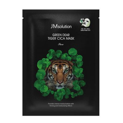 JMsolution Маска тканевая регенерирующая с центеллой - Green dear tiger cica mask, 30мл