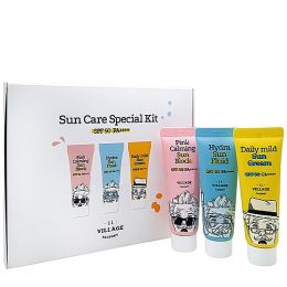 VILLAGE 11 FACTORY Sun Care Special Kit SPF 50+ PA++++ Набор Солнцезащитных кремом и флюида для лица